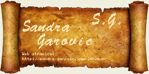 Sandra Garović vizit kartica